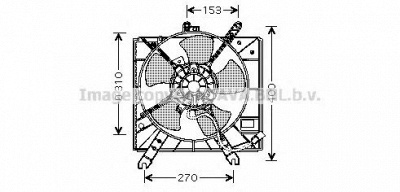 AVA QUALITY COOLING ka7505 -  Вентилятор, охлаждение двигателя